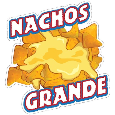 Signmission Nachos Grande Decal Concession Stand Food Truck Sticker, D-DC-16 Nachos Grande19 D-DC-16 Nachos Grande19
